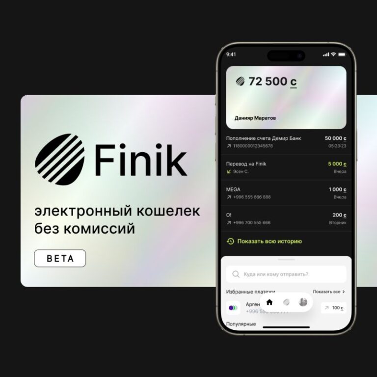 В Кыргызстане появился новый электронный кошелек — Finik