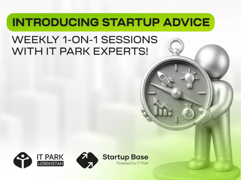 IT Park Uzbekistan запускает Startup Advice — индивидуальные консультации с экспертами