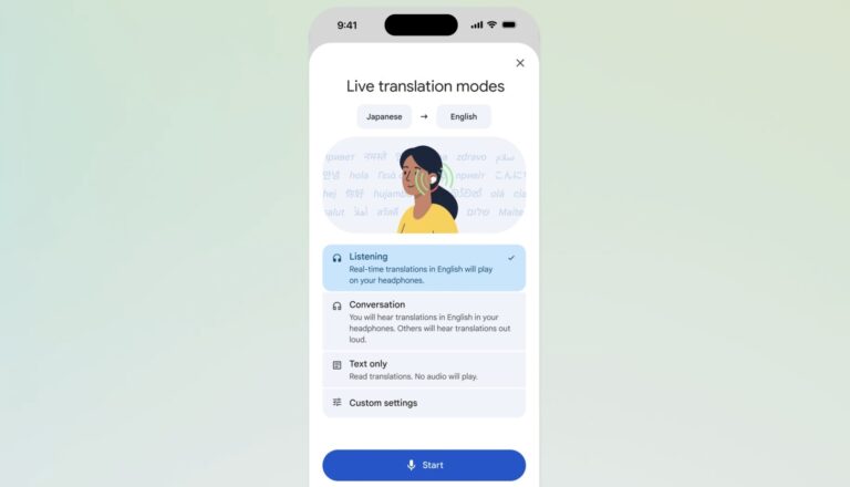 Функция живого перевода в наушниках от Google стала доступна на iOS 