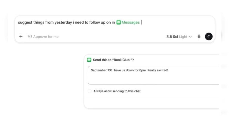 Теперь ChatGPT может читать сообщения и отвечать на них в iMessage