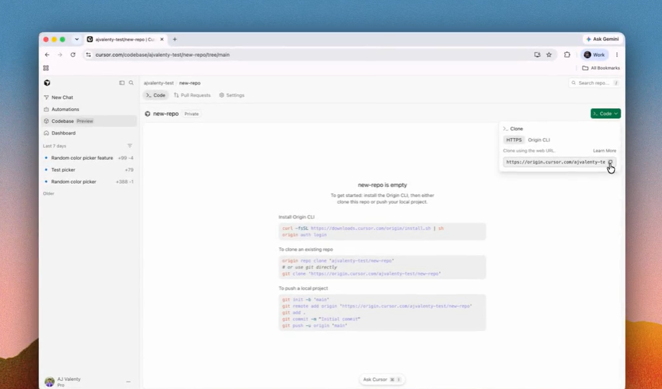 Cursor запустил Origin — платформу для хостинга кода с поддержкой AI-агентов 5 snimok ekrana 2026 08 19 095021