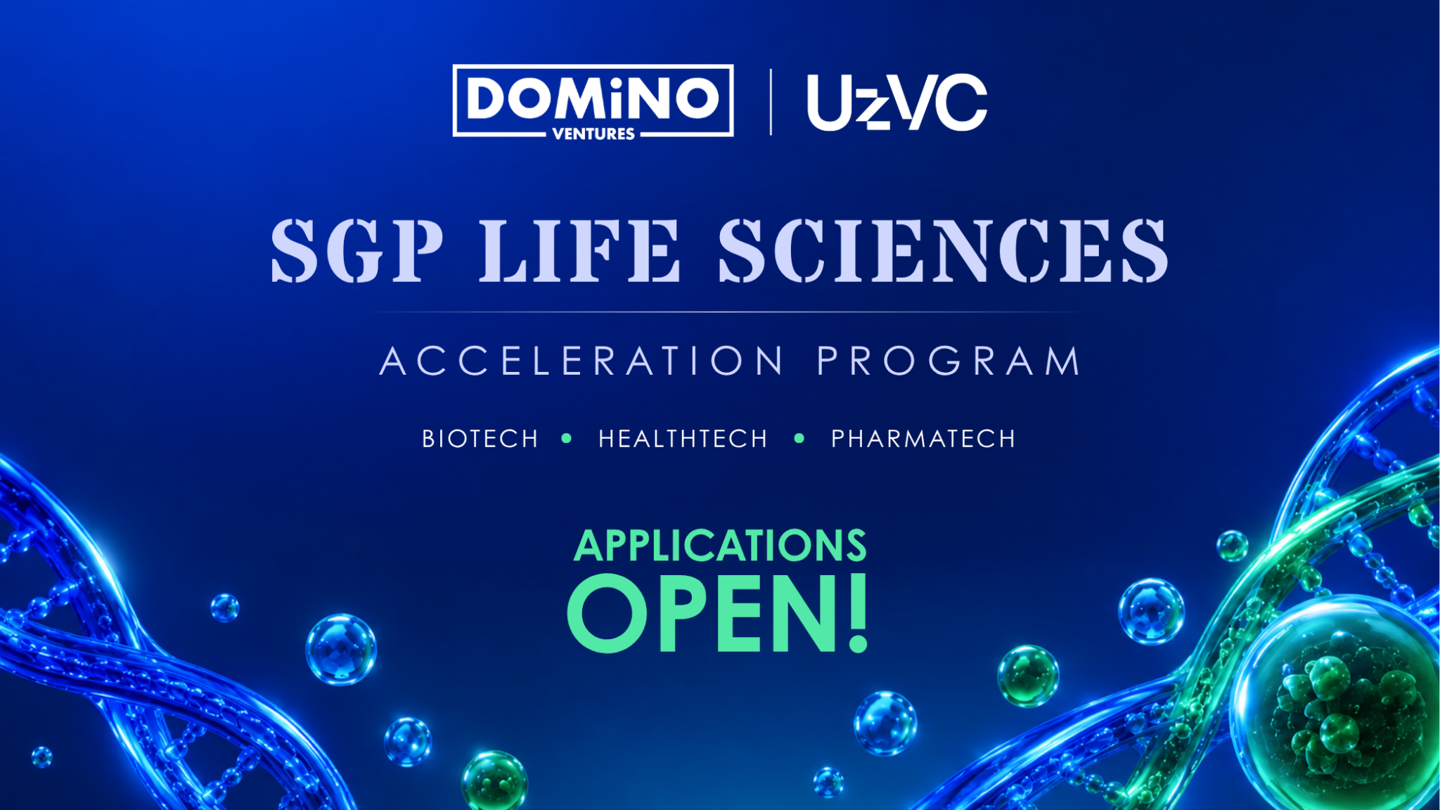 DOMiNO Ventures и UzVC запускают программу акселерации SGP Life Sciences 8 1 sgp life sciences acceleration program