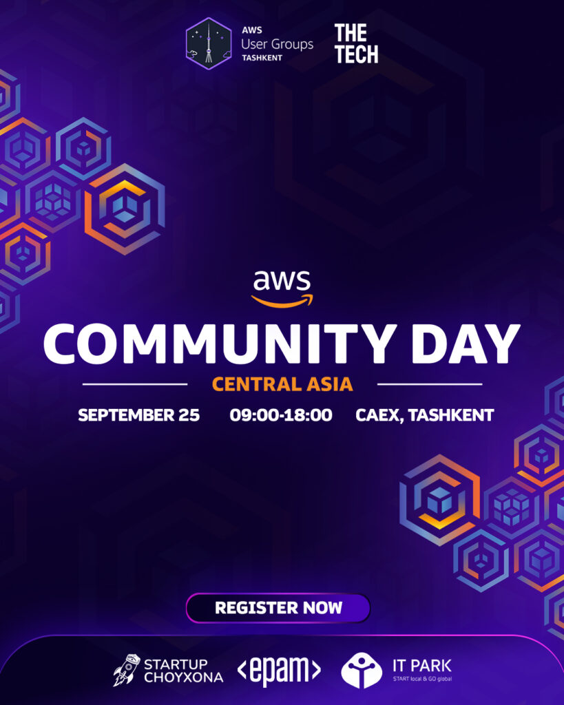 В Ташкенте пройдет AWS Community Day Central Asia 2026 19 community day the tech