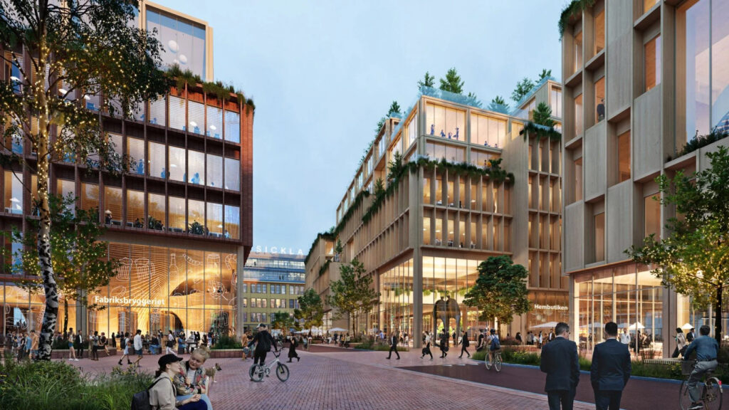 Почему Стокгольм называют одним из главных центров стартапов Европы 2 stockholm wood city by henning larsen and white arkitekter dezeen 2364 col 1 1704x959 1