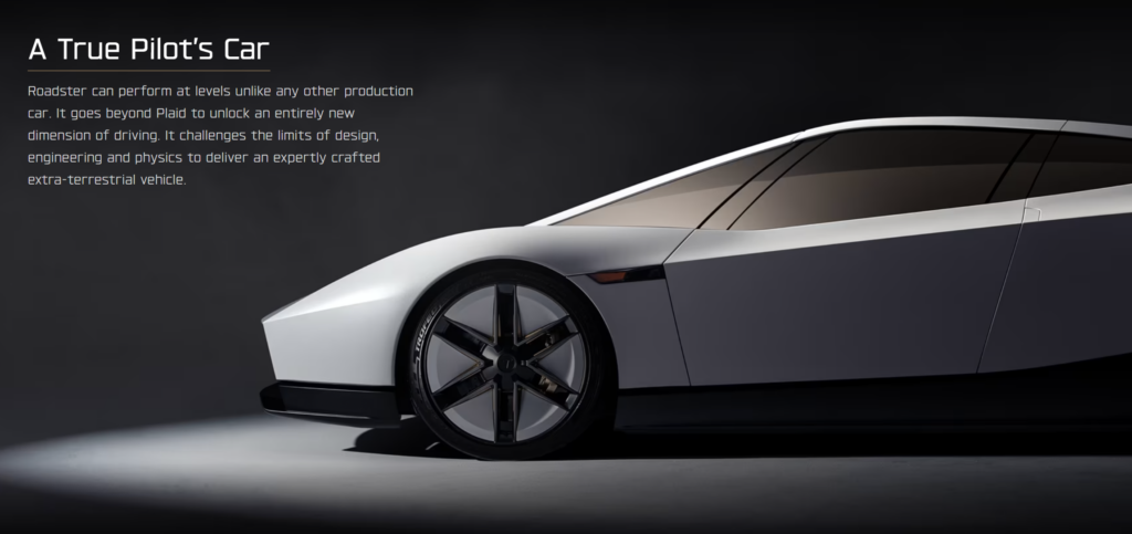 Tesla презентовала летающий электрокар Roadster 5 snimok ekrana 2026 10 16 110100